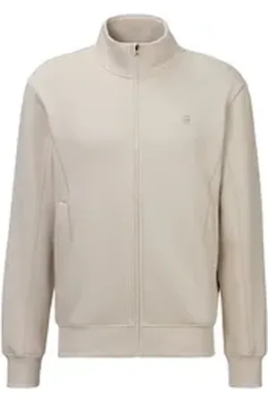 G-Star Sweatjacke mit Logodruck auf der Brust weiß XL
