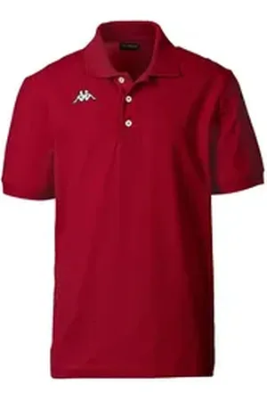 Kappa Poloshirt luftig-leichtes Gewebe aus reiner Naturfaser rot L