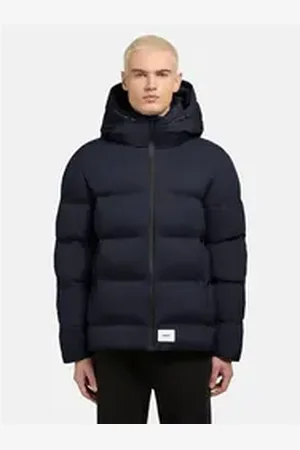 Khujo Steppjacke Silas2 Warme Herren Winterjacke mit großer Kapuze blau XL (54)