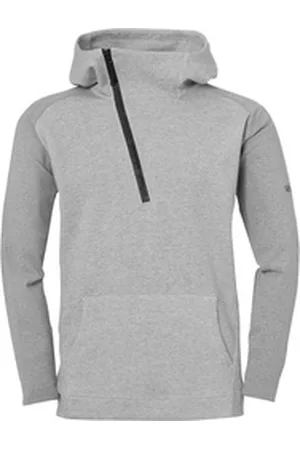 Uhlsport Kapuzenpullover ZIP-HOODIE ESSENTIAL PRO grau|schwarz 164