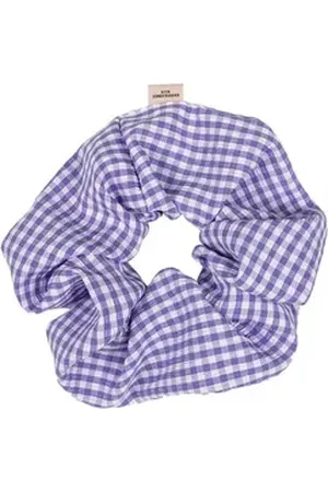 Beck Söndergaard Haargummi Cosette Scrunchie Damen kariert in Lavender Crysta) aus 100% Polyester lila
