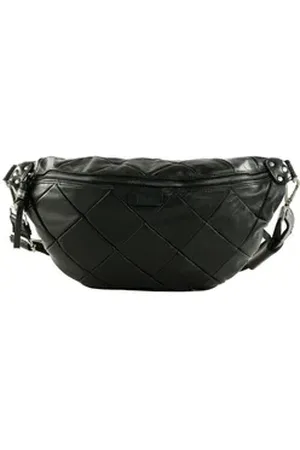FREDsBRUDER Umhängetasche Beltbag, aus echtem Leder schwarz