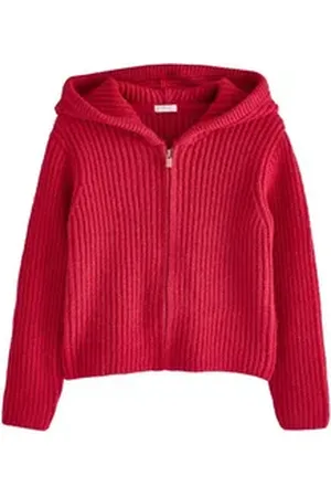 Next Strickjacke Strickjacke mit Kapuze (1-tlg) rot 68-74 (6-9 Mon.)