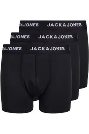 JACK & JONES Boxer JACBASE MICROFIBER (Spar-Set, 3-St., 3-teilig) mit Logo-Elastikbund schwarz 128