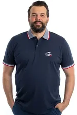 ROADSIGN Poloshirt Western Australia (1, 1-tlg., 1) Plus Size-Shirt mit abgesetztem Kragen und Stickerei blau 3XL