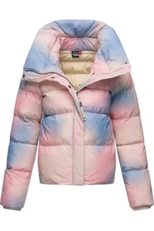 Ragwear Steppjacke Lunis Ombre stylische, cropped Winter Kurzjacke rot XS (34)