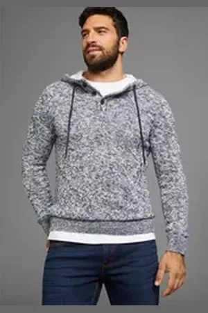 H.I.S H.I.S Kapuzenpullover Bis Größe 5 XL mit Knopfleiste - NEUE KOLLEKTION blau 4XL (68/70)