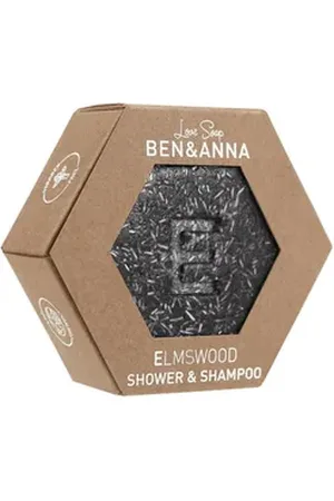 Ben & Anna Festes Haarshampoo Love Soap - Elm Wood Shower & Shampoo 60g