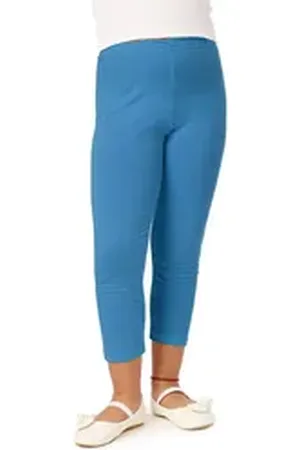 Merry Style Leggings Mädchen 3/4 Capri MS10-131 (1-tlg) elastischer Bund blau 152