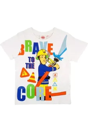 Feuerwehrmann SAM Print-Shirt T-Shirt Jungen + Mädchen 98 104 110 116 128 weiß 128