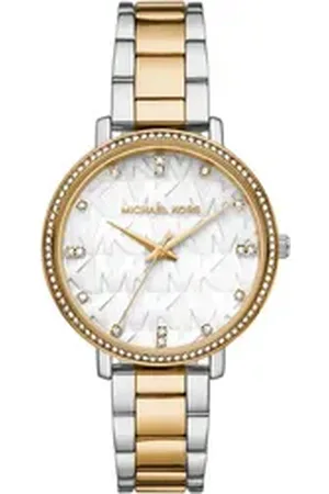Michael Kors Quarzuhr PYPER MK4595, Armbanduhr, Damenuhr, analog, Glitzer goldfarben