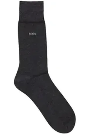 HUGO BOSS Businesssocken George RS Uni MC (Packung) mit dezentem, eingestricktem Logo-Schriftzug schwarz 45-46