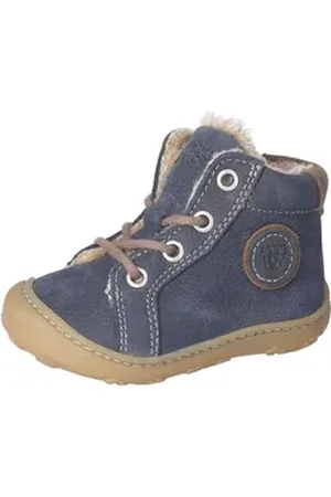 Pepino By RICOSTA Georgie WMS: Normal Lauflernschuh Winterschuh mit Weiten-Meßsystem, Größenschablone zum Download blau|braun 23 EU