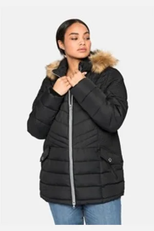 Sheego Steppjacke Große Größen mit figurschmeichelnden Nähten schwarz 40