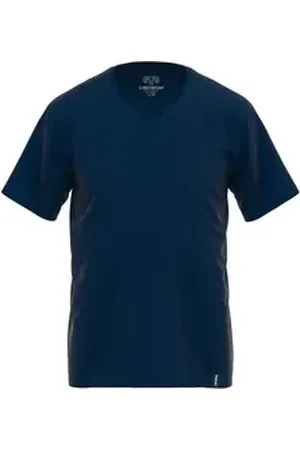 Ceceba V-Shirt 30893 (Doppelpack) in reiner natürlicher Baumwoll-Qualität blau 52