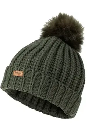 Barbour Bommelmütze Mütze Saltburn grün