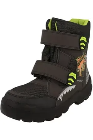 Lurchi 63L1033015 Jungen Schuhe Sympatex Stiefel gefüttert Winterboots Klettverschlüsse schwarz 34 EU