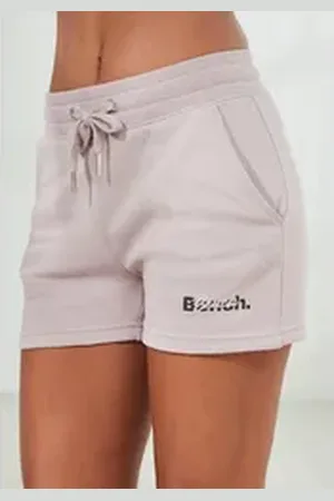 Bench Shorts mit Logodruck und Stickerei rosa 40/42