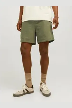 JACK & JONES Shorts JPSTJAIDEN JJSUMMER JOGGER SHORT SN mit elastischem Bund grün S