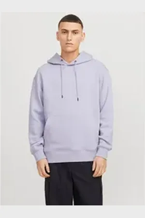 JACK & JONES Kapuzensweatshirt JJESTAR BASIC SWEAT HOOD NOOS mit Rippbündchen lila XXL