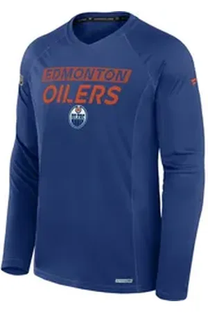 Fanatics Langarmshirt Edmonton Oilers Leafs Authentic Pro RINK blau XXL