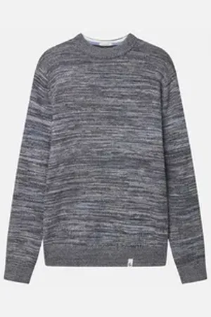 Colours & Sons Rundhalspullover blau L
