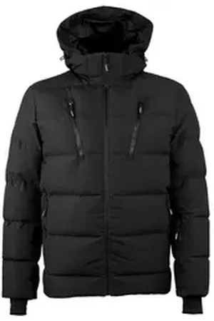 Guggen Mountain Daunenjacke Herren Warme Daunenjacke Jacke WH10 Sport Winterjacke Steppjacke Herrenjacke ist gefüttert mit 90% Daunen & 10% Federn schwarz 4XL