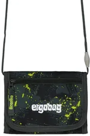 Ergobag Schulranzen Brustbeutel MähdreschBär (1 Stück), Münzfach, Fahrkartenfach, Geldbeutel grün