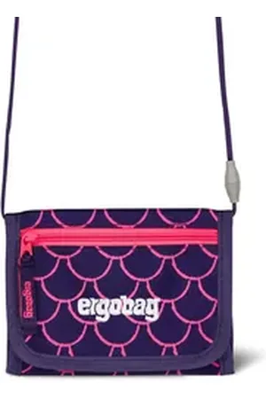 Ergobag Schulranzen Brustbeutel PerlentauchBär (1 Stück), Münzfach, Fahrkartenfach, Geldbeutel lila