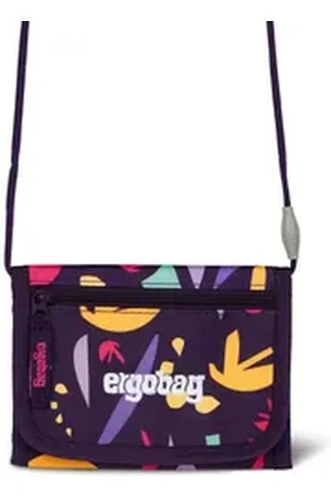 Ergobag Schulranzen Brustbeutel AmBärzonas (1 Stück), Münzfach, Fahrkartenfach, Geldbeutel lila