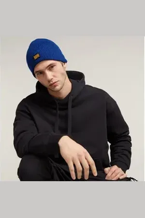 G-Star Strickmütze Beanie Geffo blau