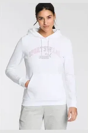 PUMA Kapuzensweatshirt ESS+ LOGO LAB HOODIE FL weiß XL