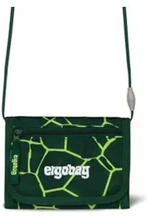 Ergobag Schulranzen Brustbeutel BärRex (1 Stück), Münzfach, Fahrkartenfach, Geldbeutel grün