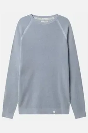 Colours & Sons Rundhalspullover blau M