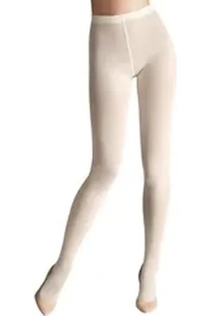 Wolford Strumpfhose Merino Tights 200 DEN (1 St) blickdichte wärmende Strumpfhose mit Merinowolle weiß XL (48-50)