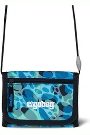 Ergobag Schulranzen Brustbeutel AbtauchBär (1 Stück), Münzfach, Fahrkartenfach, Geldbeutel blau