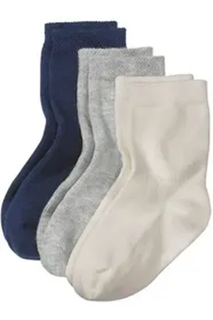 hessnatur Socken im 3er- Pack aus Bio-Baumwolle (3-Paar) blau 17-18