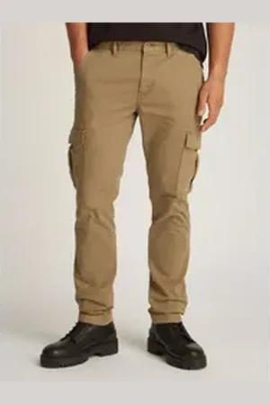 Tommy Hilfiger Cargohose TJM AUSTIN CARGO mit Logostickerei braun 31