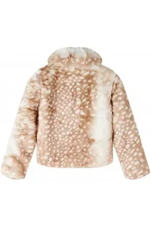 vidaXL Wintermantel Kindermantel Kunstpelz Cognac 92