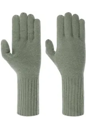 Seeberger Strickhandschuhe (1-St) Handschuhe grün