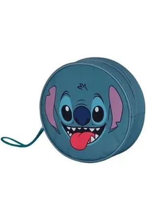Disney Karactermania Kosmetiktasche Lilo & Stitch Face Jumbo Kulturbeutel Kulturtasche Strandtasche, praktische Trageschlaufe blau