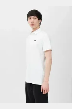 4F Poloshirt weiß L