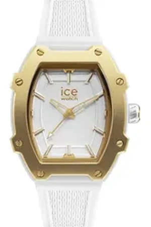 Ice-Watch Quarzuhr ICE boliday - Women - Plastic - Small - 3H 023318, Armbanduhr, Damenuhr, Silikonarmband, analog weiß