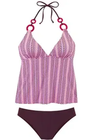 vivance collection Tankini mit Zierringen rosa 42
