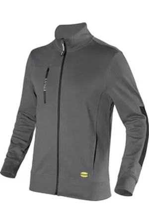 Diadora Utility Rundhalspullover Sweatshirt Zip Litework grau L
