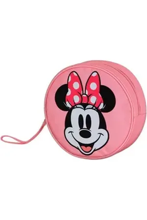 KARACTERMANIA Kosmetiktasche Disney Minnie Maus Jumbo Kulturbeutel Kulturtasche Strandtasche, praktische Trageschlaufe rosa