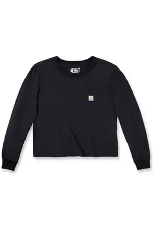 Carhartt Langarmshirt Damen Langarmshirt Lightweight L/S Pocket schwarz L