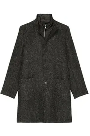 Marc O’ Polo Strickmantel Wollmantel - Regular Fit grau 52