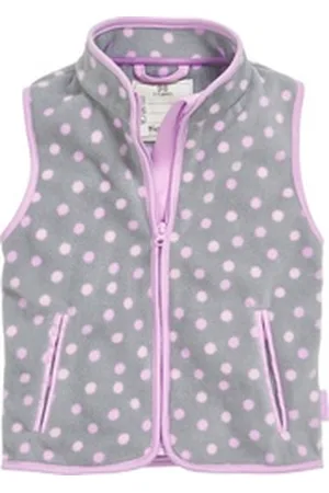 Playshoes Softshellweste Fleece-Weste Punkte grau 98 - ca. 3 Jahre