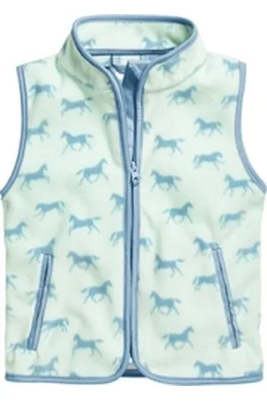 Playshoes Softshellweste Fleece-Weste Pferde blau 92 - ca. 24 Monate